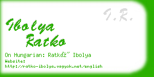 ibolya ratko business card